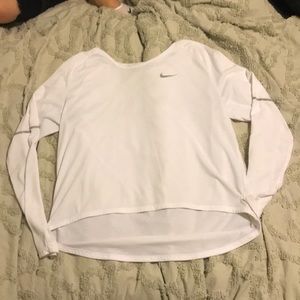 Long sleeved light weight nike running shirt